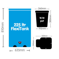 AutoPot 16Pot System mit 15 Liter Pflanztopf (ohne FlexiTank)