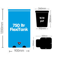 AutoPot 60Pot System mit 15 Liter Pflanztopf (Pro FlexiTank)