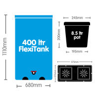 AutoPot easy2grow 48 mit 8,5 Liter Pflanztopf (Pro FlexiTank)