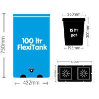 AutoPot easy2grow 12 mit 15 Liter Pflanztopf  (ohne FlexiTank)