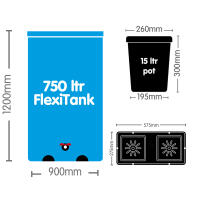 AutoPot easy2grow 100 mit 15 Liter Pflanztopf