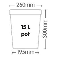 AutoPot Topf für 1Pot & easy2grow 15L, weiß