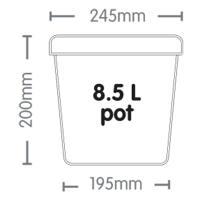 AutoPot Topf für 1Pot & easy2grow 8,5L, weiß